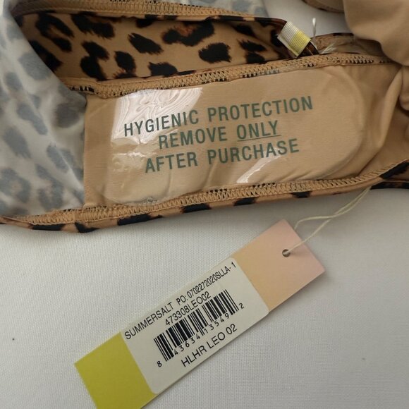 NWT Summersalt High-Waisted Leopard Print Bikini Bottoms Sz. 2 - Picture 4 of 4